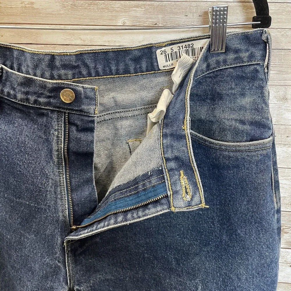 Carhartt FR Mens 38x30 Jeans Blue Denim Flame Resistant Straight Leg Relaxed Fit